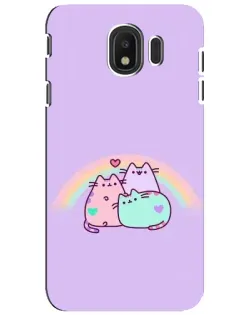 Чехол для Samsung Galaxy J4 2018 (SM-J400F) с картинкой «Радужные Пушины»