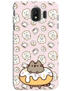 Чехол для Samsung Galaxy J4 2018 (SM-J400F) с картинкой «Пушин на пончике»