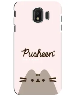 Чехол для Samsung Galaxy J4 2018 (SM-J400F) с картинкой «Pusheen логотип»