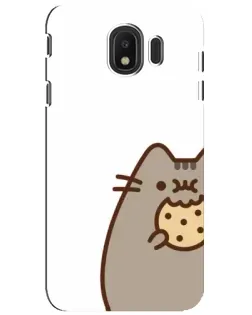 Чехол для Samsung Galaxy J4 2018 (SM-J400F) с картинкой «Пушин с печеньем»