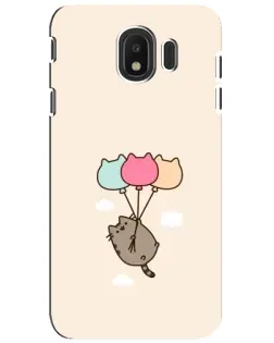 Чехол для Samsung Galaxy J4 2018 (SM-J400F) с картинкой «Пушин на шариках»
