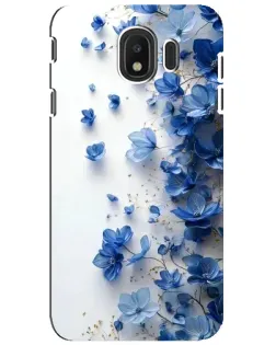 Чехол для Samsung Galaxy J4 2018 (SM-J400F) с картинкой «Голубой цветочный каскад» Чехол для Samsung Galaxy J4 2018 (SM-J400F) с картинкой «Голубой цветочный каскад»