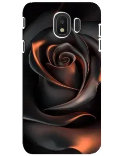 Чехол для Samsung Galaxy J4 2018 (SM-J400F) с картинкой «Шелковая черная роза» Чехол для Samsung Galaxy J4 2018 (SM-J400F) с картинкой «Шелковая черная роза»