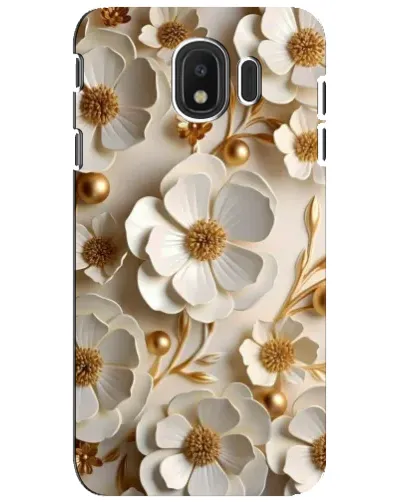Чехол для Samsung Galaxy J4 2018 (SM-J400F) с картинкой «Белие бумажние  цвети»