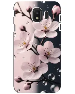 Чехол для Samsung Galaxy J4 2018 (SM-J400F) с картинкой «Нежная сакура и капли» Чехол для Samsung Galaxy J4 2018 (SM-J400F) с картинкой «Нежная сакура и капли»