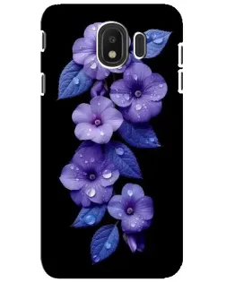Чохол для Samsung Galaxy J4 2018 (SM-J400F) з картинкою «Фіолетові квіти з росою» Чохол для Samsung Galaxy J4 2018 (SM-J400F) з картинкою «Фіолетові квіти з росою»
