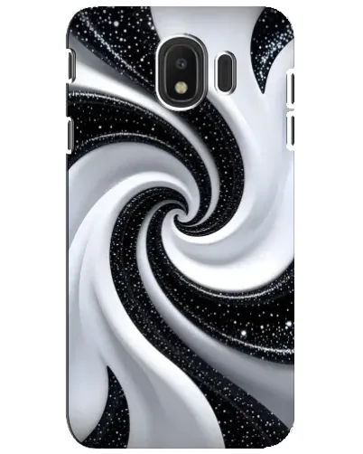 Чехол для Samsung Galaxy J4 2018 (SM-J400F) с картинкой «Черно-белая спираль» Чехол для Samsung Galaxy J4 2018 (SM-J400F) с картинкой «Черно-белая спираль»