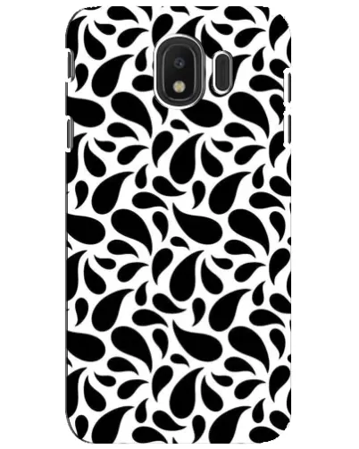 Чехол для Samsung Galaxy J4 2018 (SM-J400F) с картинкой «Контрастные черные капли» Чехол для Samsung Galaxy J4 2018 (SM-J400F) с картинкой «Контрастные черные капли»