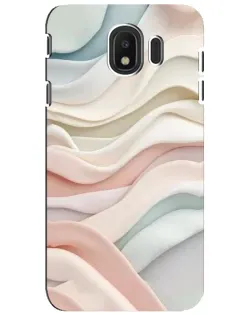 Чехол для Samsung Galaxy J4 2018 (SM-J400F) с картинкой «Пастельные нежные волны»