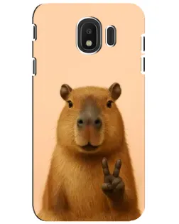 Чохол для Samsung Galaxy J4 2018 (SM-J400F) з картинкою «Капібара вікторія»
