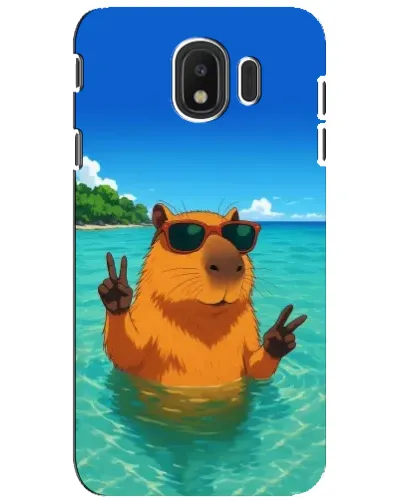 Чохол для Samsung Galaxy J4 2018 (SM-J400F) з картинкою «Морська капібара» Чохол для Samsung Galaxy J4 2018 (SM-J400F) з картинкою «Морська капібара»