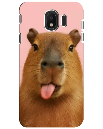 Чохол для Samsung Galaxy J4 2018 (SM-J400F) з картинкою «Капібара з язиком» Чохол для Samsung Galaxy J4 2018 (SM-J400F) з картинкою «Капібара з язиком»