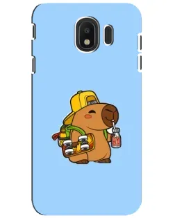 Чохол для Samsung Galaxy J4 2018 (SM-J400F) з картинкою «Капібара на скейті»
