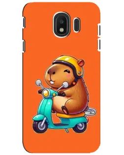 Чохол для Samsung Galaxy J4 2018 (SM-J400F) з картинкою «Капібара на скутері»