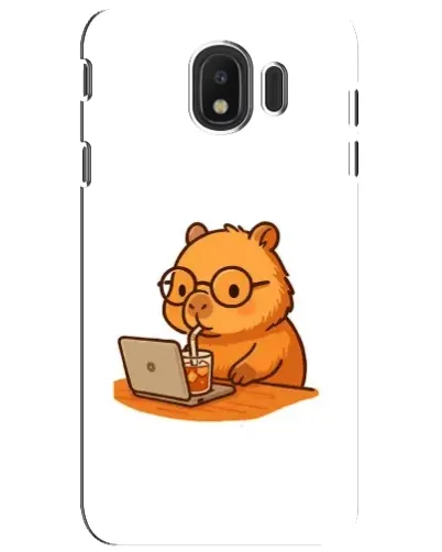 Чохол для Samsung Galaxy J4 2018 (SM-J400F) з картинкою «Капібара з ноутбуком» Чохол для Samsung Galaxy J4 2018 (SM-J400F) з картинкою «Капібара з ноутбуком»