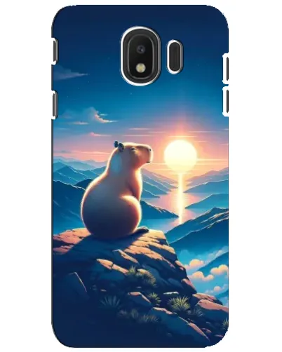 Чохол для Samsung Galaxy J4 2018 (SM-J400F) з картинкою «Захід сонця з капібарою» Чохол для Samsung Galaxy J4 2018 (SM-J400F) з картинкою «Захід сонця з капібарою»
