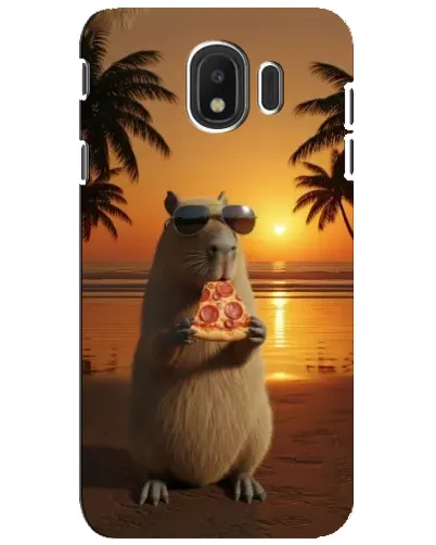 Чохол для Samsung Galaxy J4 2018 (SM-J400F) з картинкою «Капібара з піцою» Чохол для Samsung Galaxy J4 2018 (SM-J400F) з картинкою «Капібара з піцою»