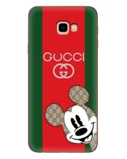Чехол для Samsung Galaxy J4 Plus (J4+, J415) с картинкой «Gucci — полосы и Микки» Чехол для Samsung Galaxy J4 Plus (J4+, J415) с картинкой «Gucci — полосы и Микки»