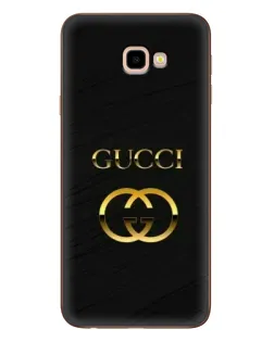 Чехол для Samsung Galaxy J4 Plus (J4+, J415) с картинкой «Золотой логотип Gucci» Чехол для Samsung Galaxy J4 Plus (J4+, J415) с картинкой «Золотой логотип Gucci»