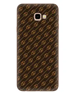 Чехол для Samsung Galaxy J4 Plus (J4+, J415) с картинкой «Gucci — золотые диагонали» Чехол для Samsung Galaxy J4 Plus (J4+, J415) с картинкой «Gucci — золотые диагонали»