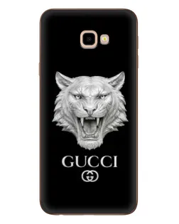 Чехол для Samsung Galaxy J4 Plus (J4+, J415) с картинкой «Gucci — серебряный лев» Чехол для Samsung Galaxy J4 Plus (J4+, J415) с картинкой «Gucci — серебряный лев»