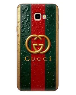 Чехол для Samsung Galaxy J4 Plus (J4+, J415) с картинкой «Gucci — фирменная полоса и золото» Чехол для Samsung Galaxy J4 Plus (J4+, J415) с картинкой «Gucci — фирменная полоса и золото»