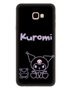 Чехол для Samsung Galaxy J4 Plus (J4+, J415) с картинкой «Kuromi — черный минимализм»