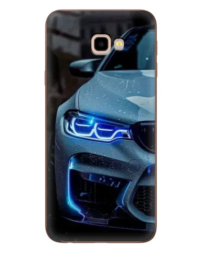 Чехол для Samsung Galaxy J4 Plus (J4+, J415) с картинкой «Взгляд BMW с синими фарами»