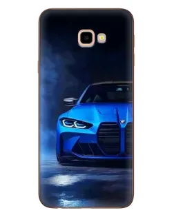Чехол для Samsung Galaxy J4 Plus (J4+, J415) с картинкой «Голубая BMW M4»