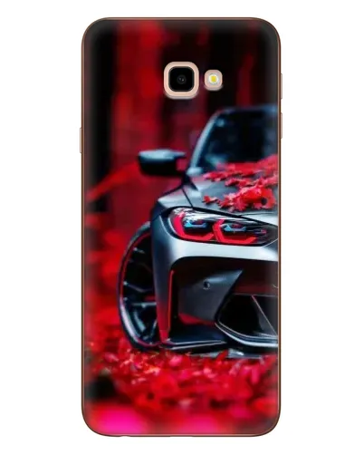Чехол для Samsung Galaxy J4 Plus (J4+, J415) с картинкой «Спортивная BMW и цветы»
