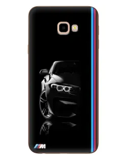 Чехол для Samsung Galaxy J4 Plus (J4+, J415) с картинкой «Силуэт BMW в темноте»