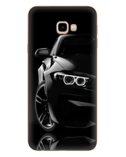 Чехол для Samsung Galaxy J4 Plus (J4+, J415) с картинкой «Черная BMW — профиль»