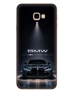 Чехол для Samsung Galaxy J4 Plus (J4+, J415) с картинкой «BMW сквозь ночной город»