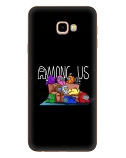 Чехол для Samsung Galaxy J4 Plus (J4+, J415) с картинкой «Логотип Among Us»