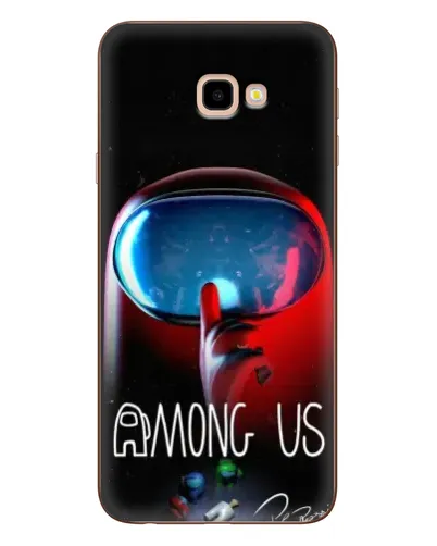 Чехол для Samsung Galaxy J4 Plus (J4+, J415) с картинкой «Красный импостер — макро»