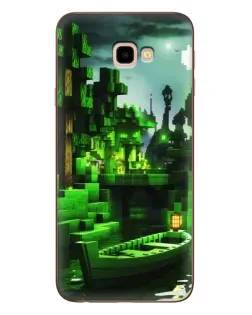 Чехол для Samsung Galaxy J4 Plus (J4+, J415) с картинкой «Minecraft лесной пейзаж»