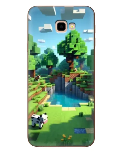 Чехол для Samsung Galaxy J4 Plus (J4+, J415) с картинкой «Minecraft летний день»