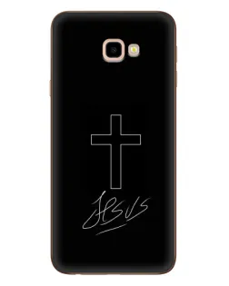 Чехол для Samsung Galaxy J4 Plus (J4+, J415) с картинкой «Графический крест Jesus»