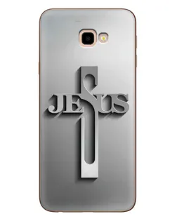 Чехол для Samsung Galaxy J4 Plus (J4+, J415) с картинкой «Металлический крест Jesus»
