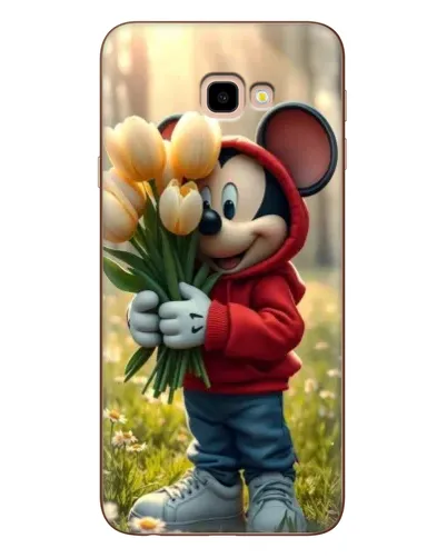 Чехол для Samsung Galaxy J4 Plus (J4+, J415) с картинкой «Микки с тюльпанами» Чехол для Samsung Galaxy J4 Plus (J4+, J415) с картинкой «Микки с тюльпанами»