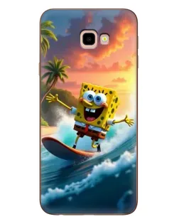 Чехол для Samsung Galaxy J4 Plus (J4+, J415) с картинкой «Губка Боб серфингист»