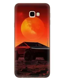 Чехол для Samsung Galaxy J4 Plus (J4+, J415) с картинкой «Cybertruck на Марсе»