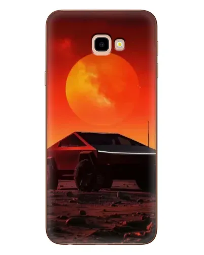 Чехол для Samsung Galaxy J4 Plus (J4+, J415) с картинкой «Cybertruck на Марсе»