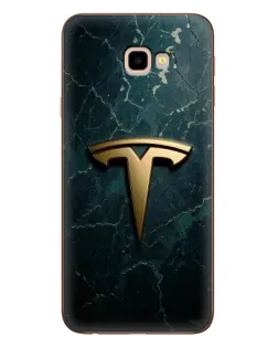 Чехол для Samsung Galaxy J4 Plus (J4+, J415) с картинкой «Мраморная Tesla Gold»
