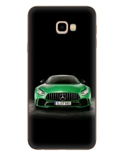 Чехол для Samsung Galaxy J4 Plus (J4+, J415) с картинкой «Mercedes — неоновый лого»