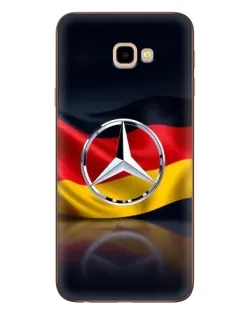 Чехол для Samsung Galaxy J4 Plus (J4+, J415) с картинкой «Mercedes — флаг Германии»