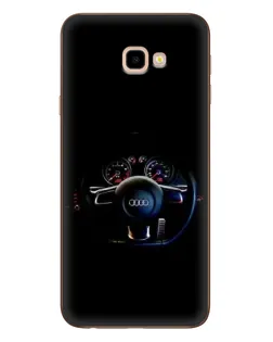 Чехол для Samsung Galaxy J4 Plus (J4+, J415) с картинкой «Салон Audi — руль»