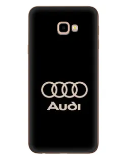 Чехол для Samsung Galaxy J4 Plus (J4+, J415) с картинкой «Audi — золотой логотип»