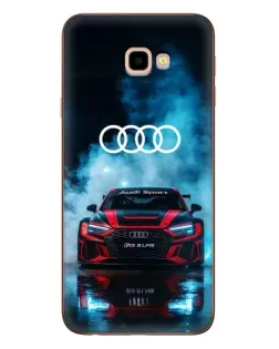 Чехол для Samsung Galaxy J4 Plus (J4+, J415) с картинкой «Audi Sport — неон»
