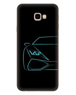 Чохол для Samsung Galaxy J4 Plus (J4+, J415) з картинкою «Блакитний силует Lamborghini» Чохол для Samsung Galaxy J4 Plus (J4+, J415) з картинкою «Блакитний силует Lamborghini»